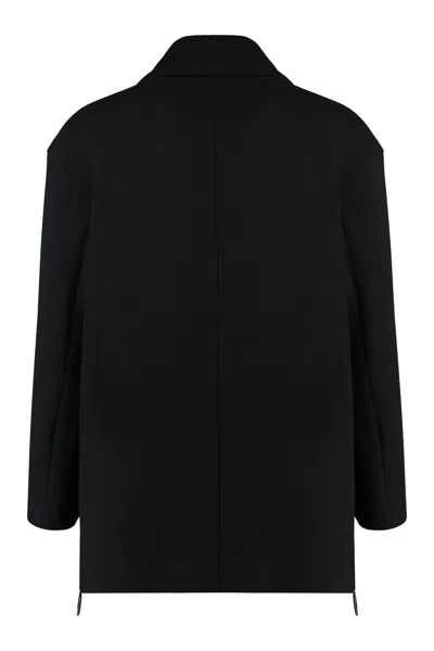 Giorgio Armani Lapel Collar Double-breasted Peacoat