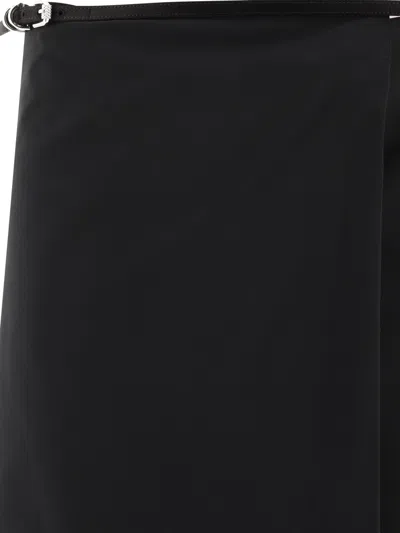 Givenchy Rebellious Wrap Skirt With Belted Waist