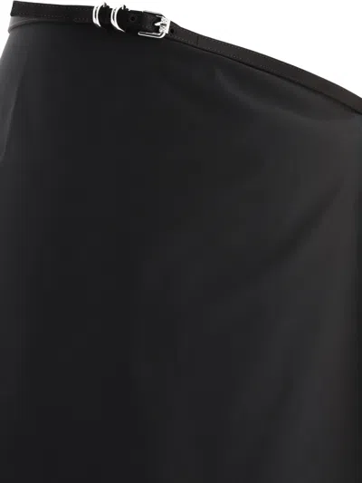 Givenchy Rebellious Wrap Skirt With Belted Waist