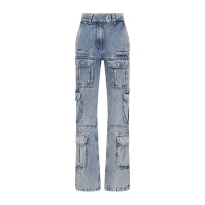 Givenchy Flared Leg Cargo Denim Trousers