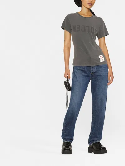 Golden Goose Doris Upside Down Logo Cotton Graphic Tee