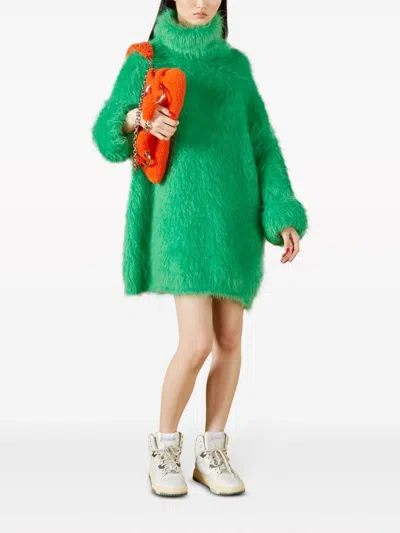 Gucci Mohair-blend Mini Sweater Dress Women