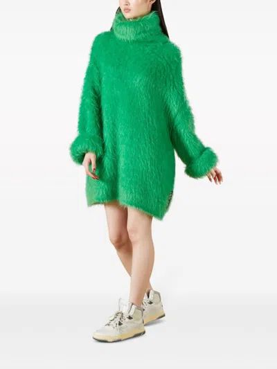 Gucci Mohair-blend Mini Sweater Dress Women