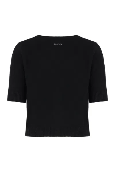 Gucci V-neck Wool-cashmere Cardigan