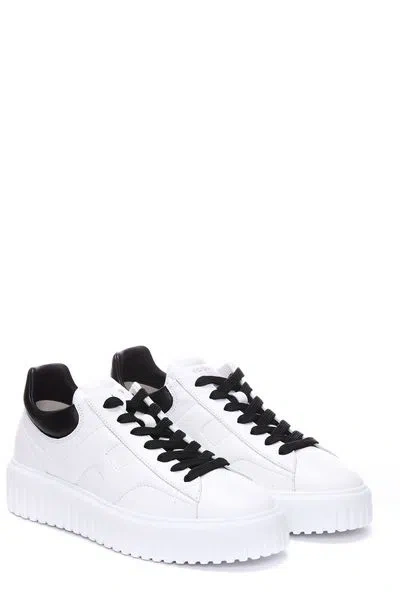 Hogan H-stripes Low-top Sneakers In White