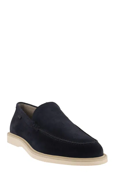 Hogan Logo-patch Suede Loafers