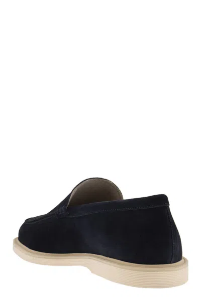 Hogan Logo-patch Suede Loafers