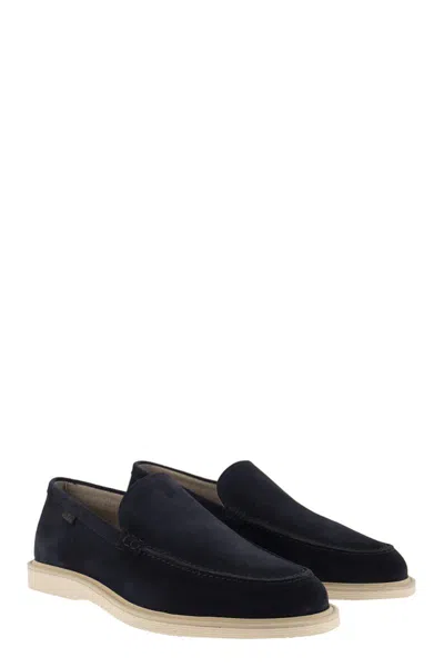 Hogan Logo-patch Suede Loafers