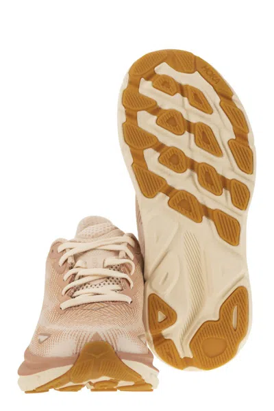 Hoka Pink Clifton 9 Sneakers