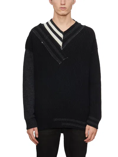 Isabel Benenato Man Sweater Black Size M Alpaca Wool, Polyamide