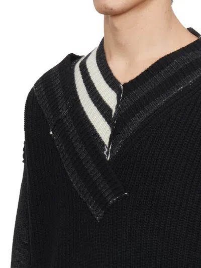Isabel Benenato Man Sweater Black Size M Alpaca Wool, Polyamide