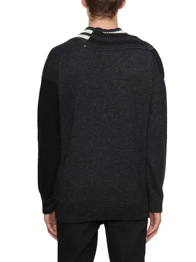 Isabel Benenato Man Sweater Black Size M Alpaca Wool, Polyamide