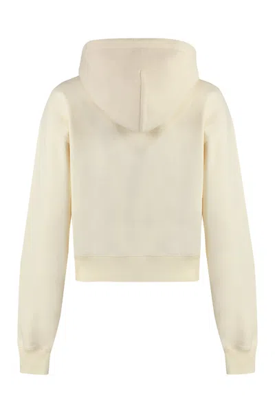 Jacquemus Cotton Hoodie With Drawstring Hood And Ribbed Details