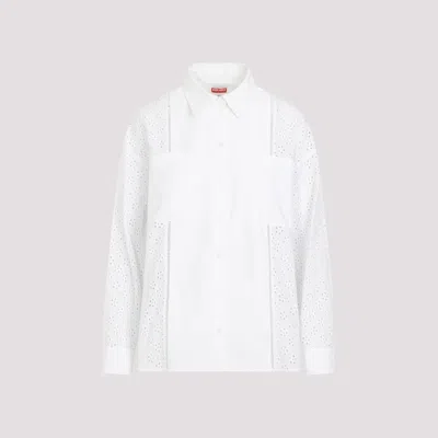 Kenzo Paneled Broderie Anglaise Shirt