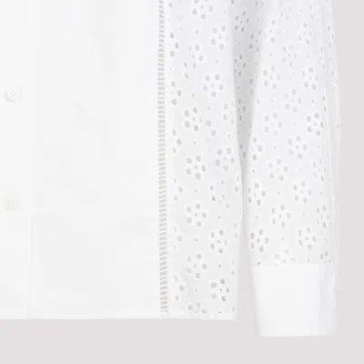Kenzo Paneled Broderie Anglaise Shirt