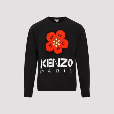 Kenzo Boke Flower Crewneck Wool Sweater