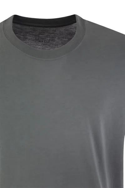 Majestic Filatures Short-sleeved T-shirt In Lyocell And Cotton