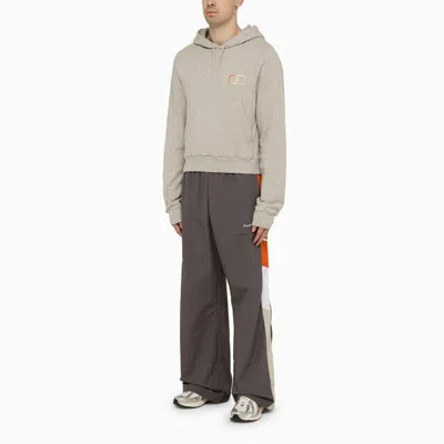 Shop Martine Rose Grey Cotton Hoodie