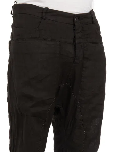 Masnada Pantalone In Lino Cavallo Basso
