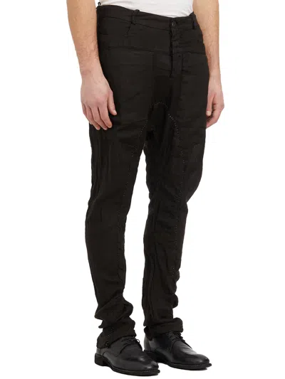 Masnada Pantalone In Lino Cavallo Basso
