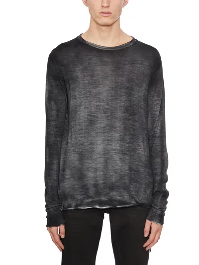 Md75 Regular Crew Neck Sweater With Ribbed Neck