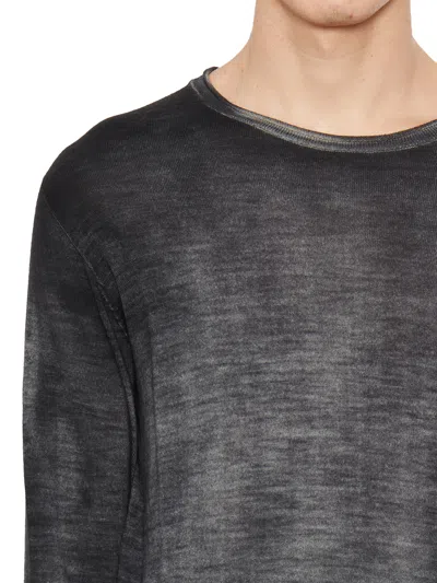 Md75 Regular Crew Neck Sweater With Ribbed Neck