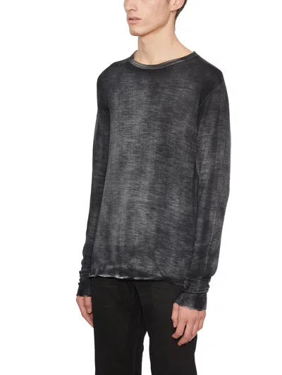 Md75 Regular Crew Neck Sweater With Ribbed Neck