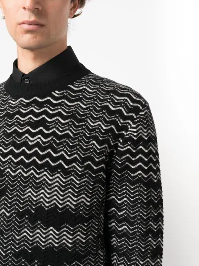 Missoni Handcrafted Wool Blend Crew Neck Sweater