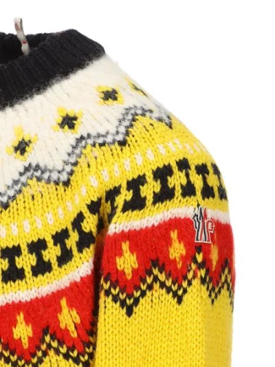 Moncler Fair Isle Sweater In Wool And Alpaca