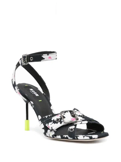 Msgm 105mm Floral-print Sandals