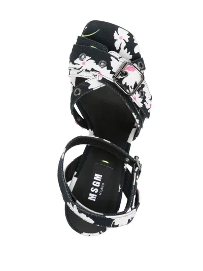Msgm 105mm Floral-print Sandals