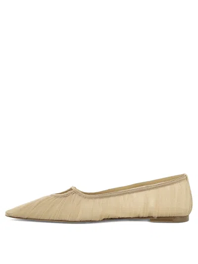 Nensi Dojaka Mesh Overlay Pointed-toe Ballet Flats