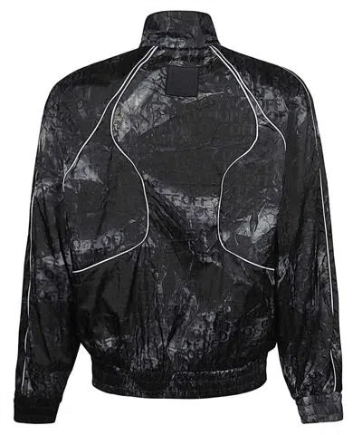 Off-white Men's Off Ao Biker Windbreaker Black