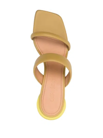 Off-white Woman Sandals Sand Size 8 Leather