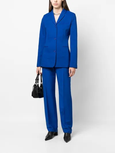 Off-white Tailored Blazer With Welt Pocket