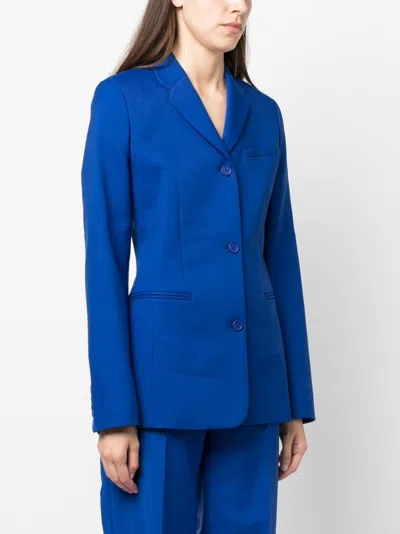 Off-white Tailored Blazer With Welt Pocket
