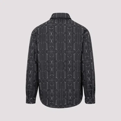 Palm Angels Quilted All Monogram Outerwear With Snap Buttons