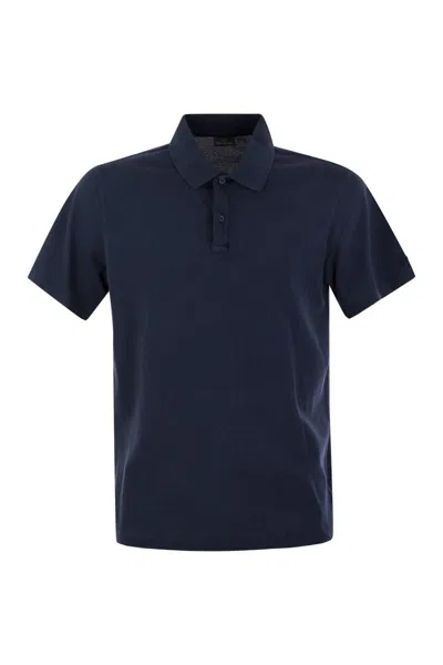 Paul & Shark Garment-dyed Pique Cotton Polo Shirt