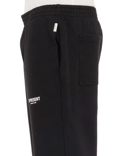 Represent Elastic Waist Logo Embroidery Track Pants In Black