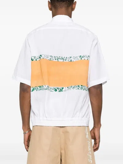 Rhude White Pleated Shirt