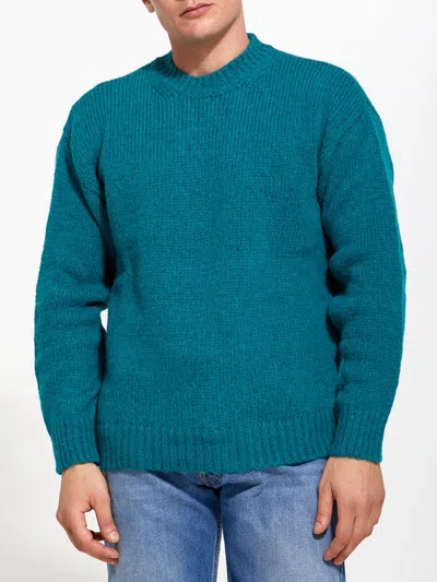 Roberto Collina Green Merino Wool Sweater