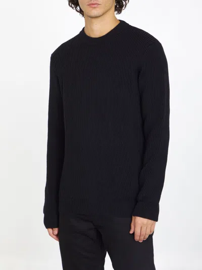 Roberto Collina Merino Wool Jumper In Black