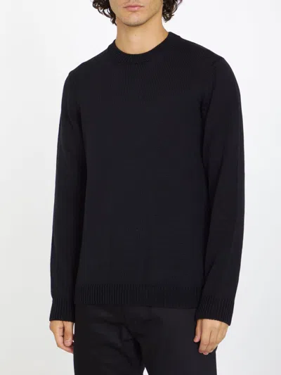 Roberto Collina Merino Wool Jumper In Black