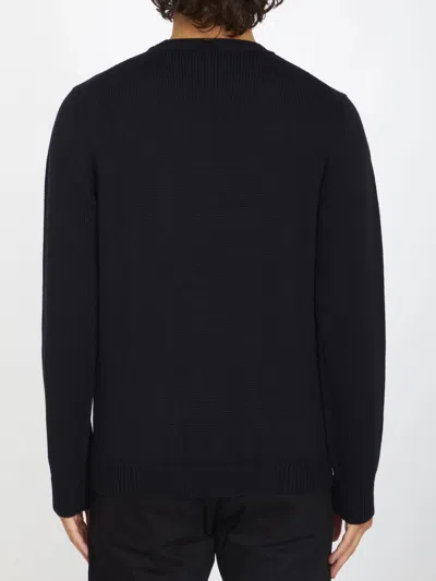 Roberto Collina Merino Wool Jumper In Black
