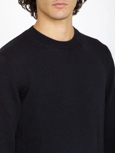 Roberto Collina Merino Wool Jumper In Black