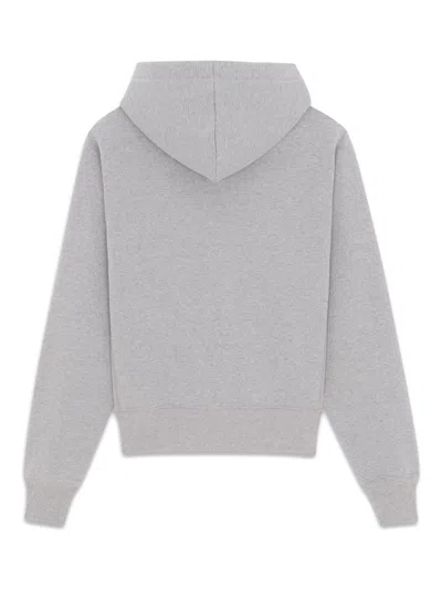 Saint Laurent Cassandre-embroidered Cotton Hoodie