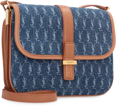 Saint Laurent Monogram Denim Crossbody Bag