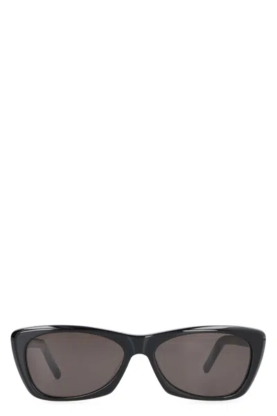 Saint Laurent Rectangular Frame Sunglasses Dark Lenses