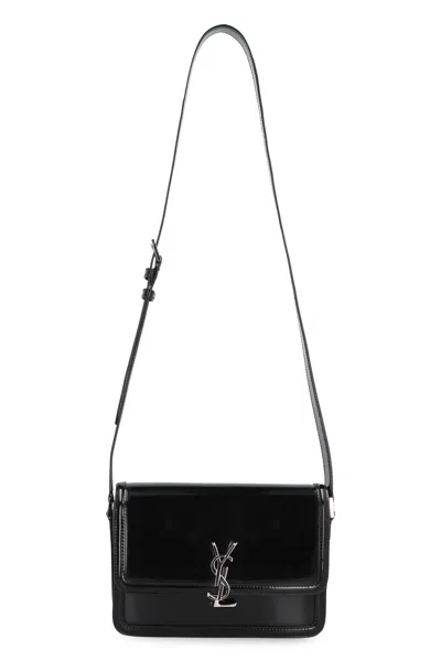 Saint Laurent Men's Solferino Logo Plaque Shoulder Bag