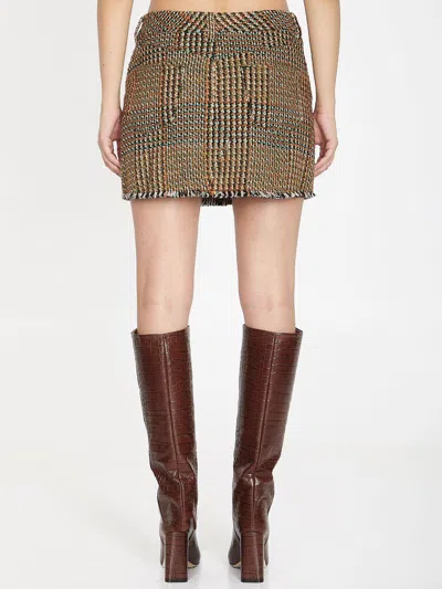 Stella Mccartney Wool Tweed Mini Skirt
